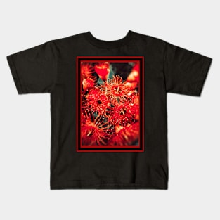 Beautiful Red Spikey Flowers Kids T-Shirt